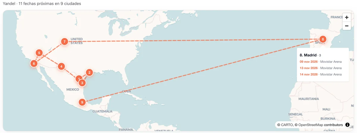 Tour route