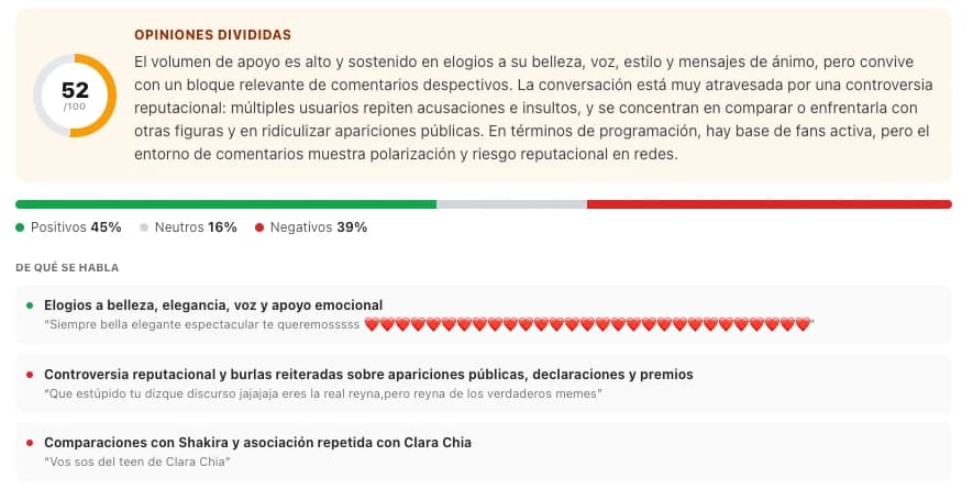 Negative reaction